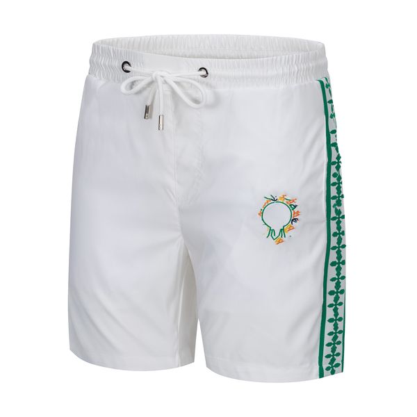 22ss reflective high street shorts men's casual sweatpants loose style drawstring shorts trendy designer, White;black